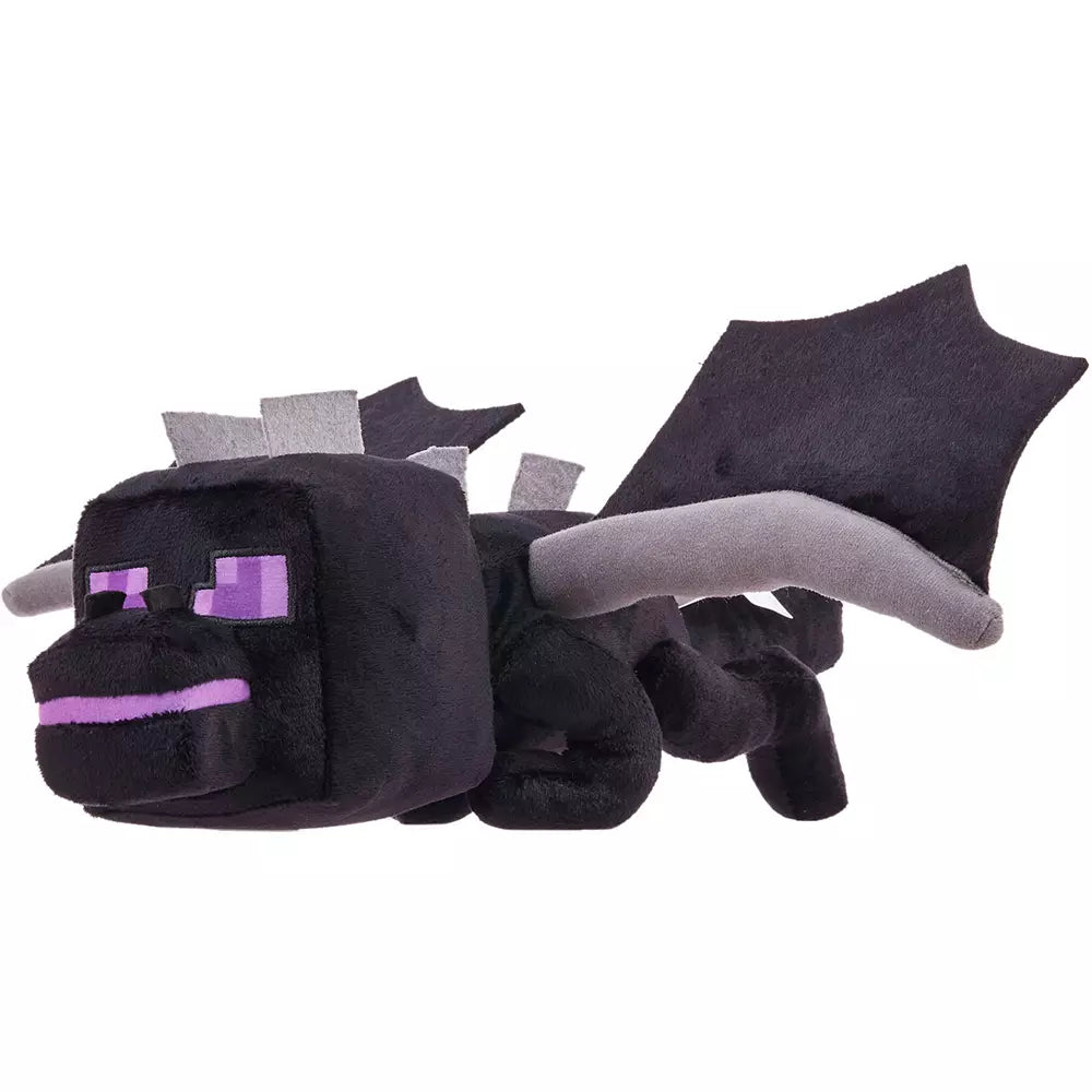 Minecraft Ender Dragon Official Plush in Pose Laying Down with Wings Out