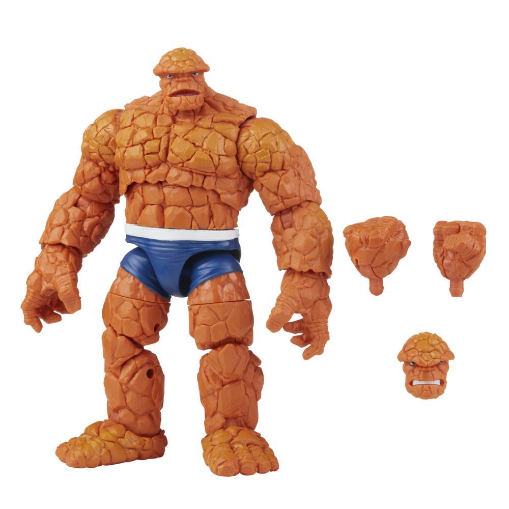 Marvel Legends Series Retro Fantastic Four The Thing 6in Premium Action Figure Toy