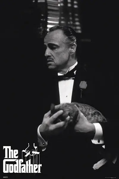 The Godfather - Holding Cat Poster Wall Decor Art Print Poster 24" x 36"
