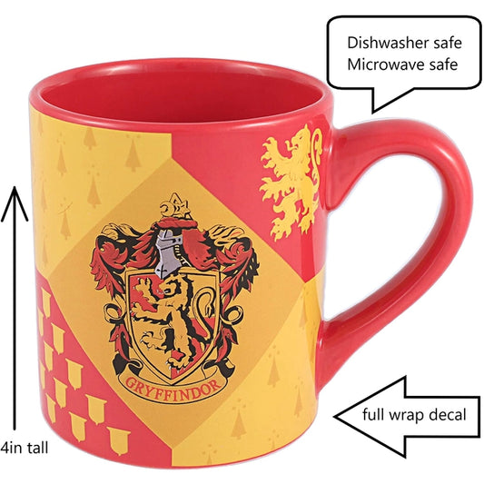 Harry Potter Hogwarts Gryffindor House Crest 14oz Ceramic Mug Dishwasher Safe