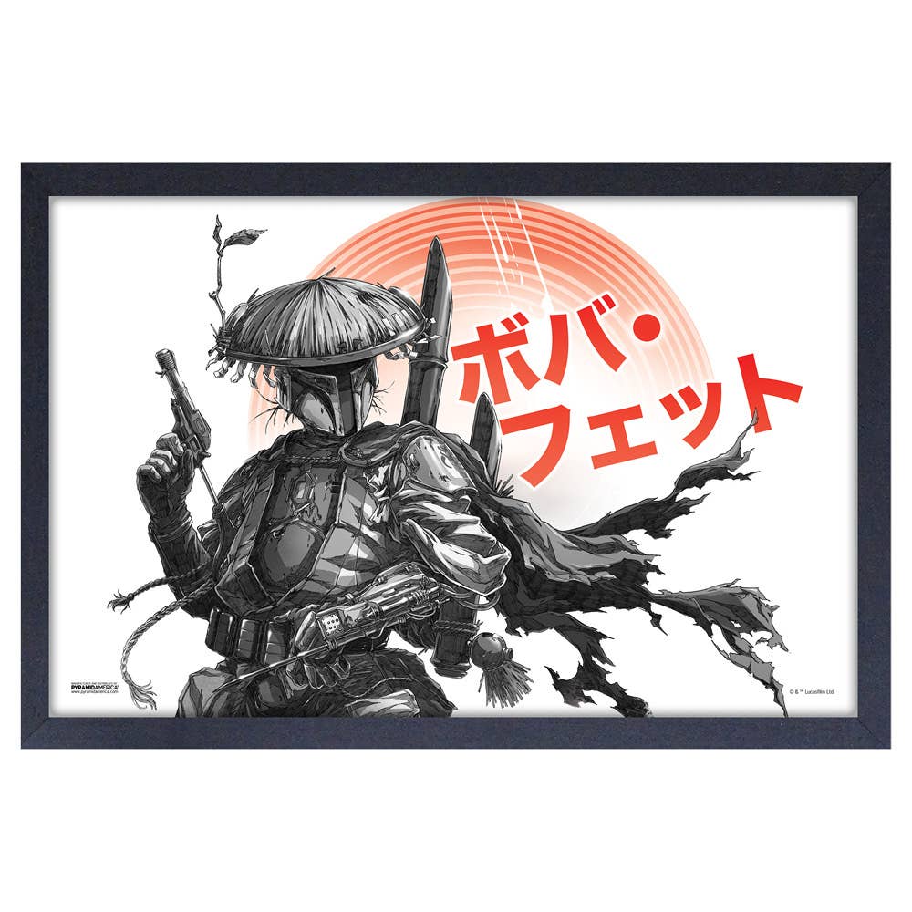 Star Wars Visions - Boba Framed Print Wall Art 