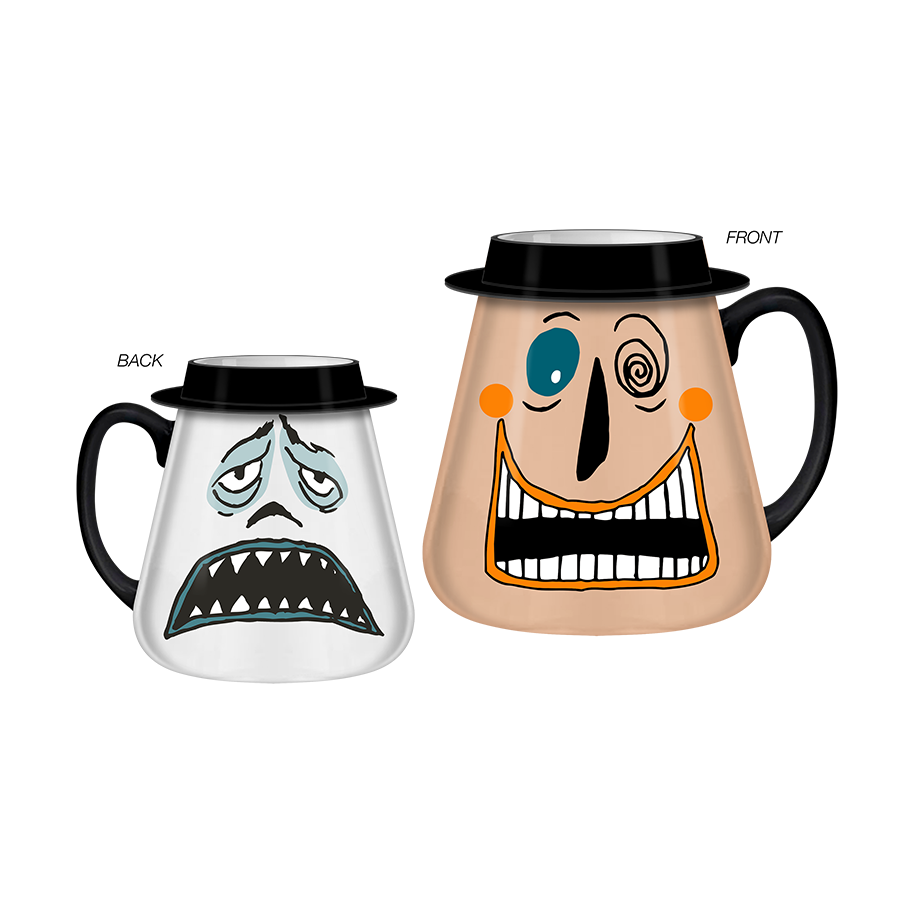 Tim Burton's The Nightmare Before Christmas 20oz Large 3D Mug: The Mayor Sculpted Cup Dual Faced Mug