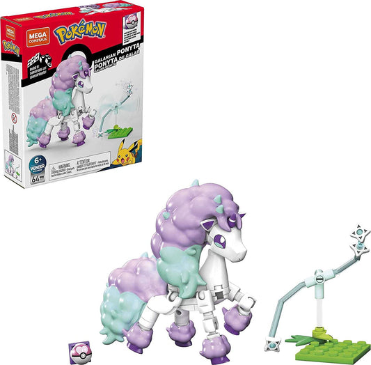 Pokemon Mega Power Pack: Galarian Ponyta Construction Block Set: 64 pc.