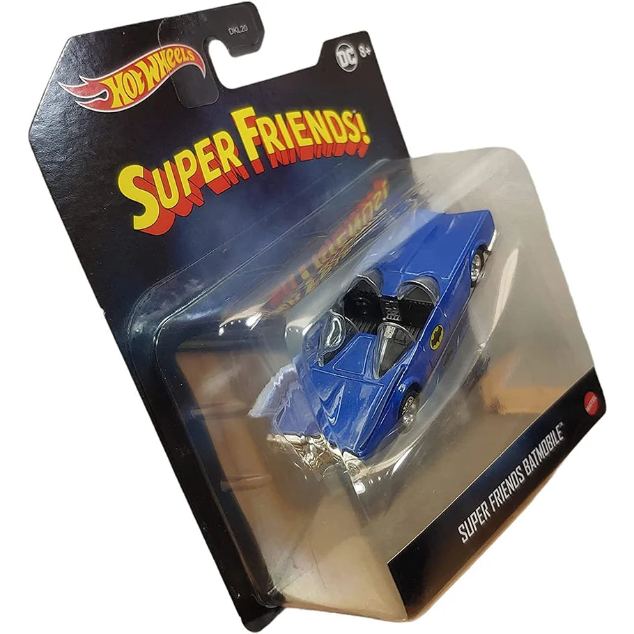 Rear Profile: Hot Wheels Batman Collection Diecast Cars: Super Friends Batmobile 1:50 Diecast