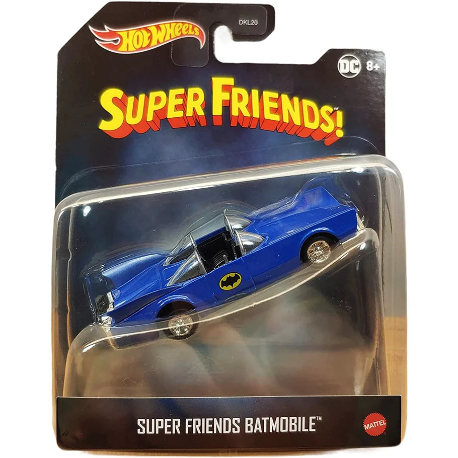 Hot Wheels Batman Collection Diecast Cars: Super Friends Batmobile 1:50 Diecast