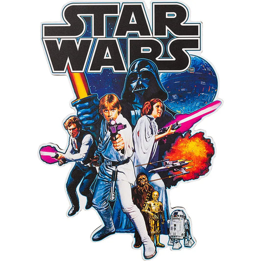 Star Wars Episode 4 Die Cut Wooden Wall Art: 14.5-inches by 10.5-inches