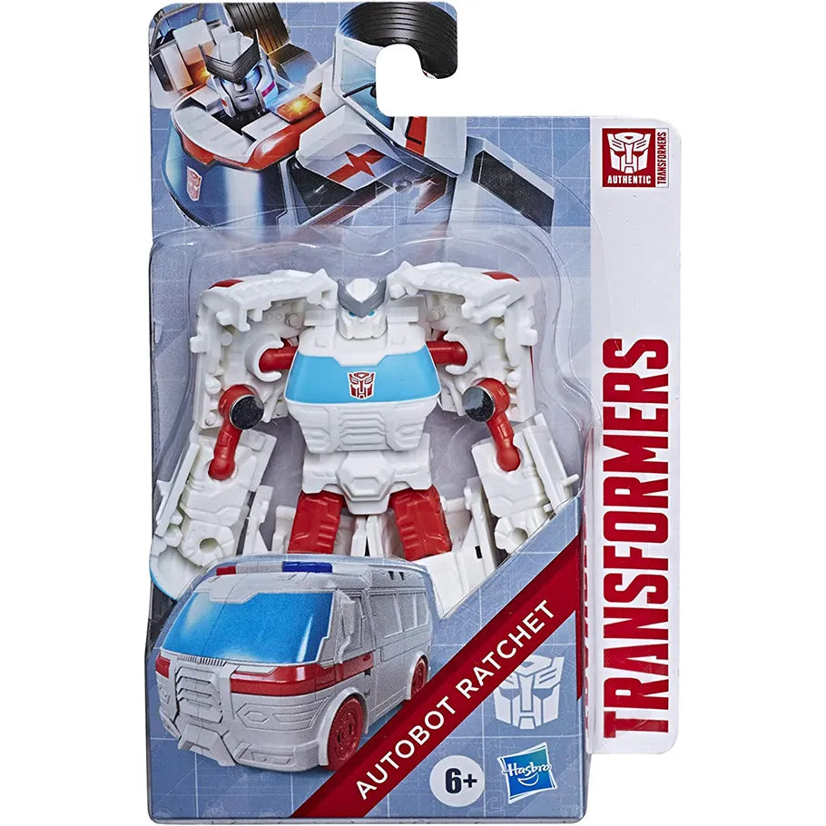 Transformers Authentics Bravo Series 4.5 Inch Action Figures: Autobot Ratchet in Blister Pack with Backing