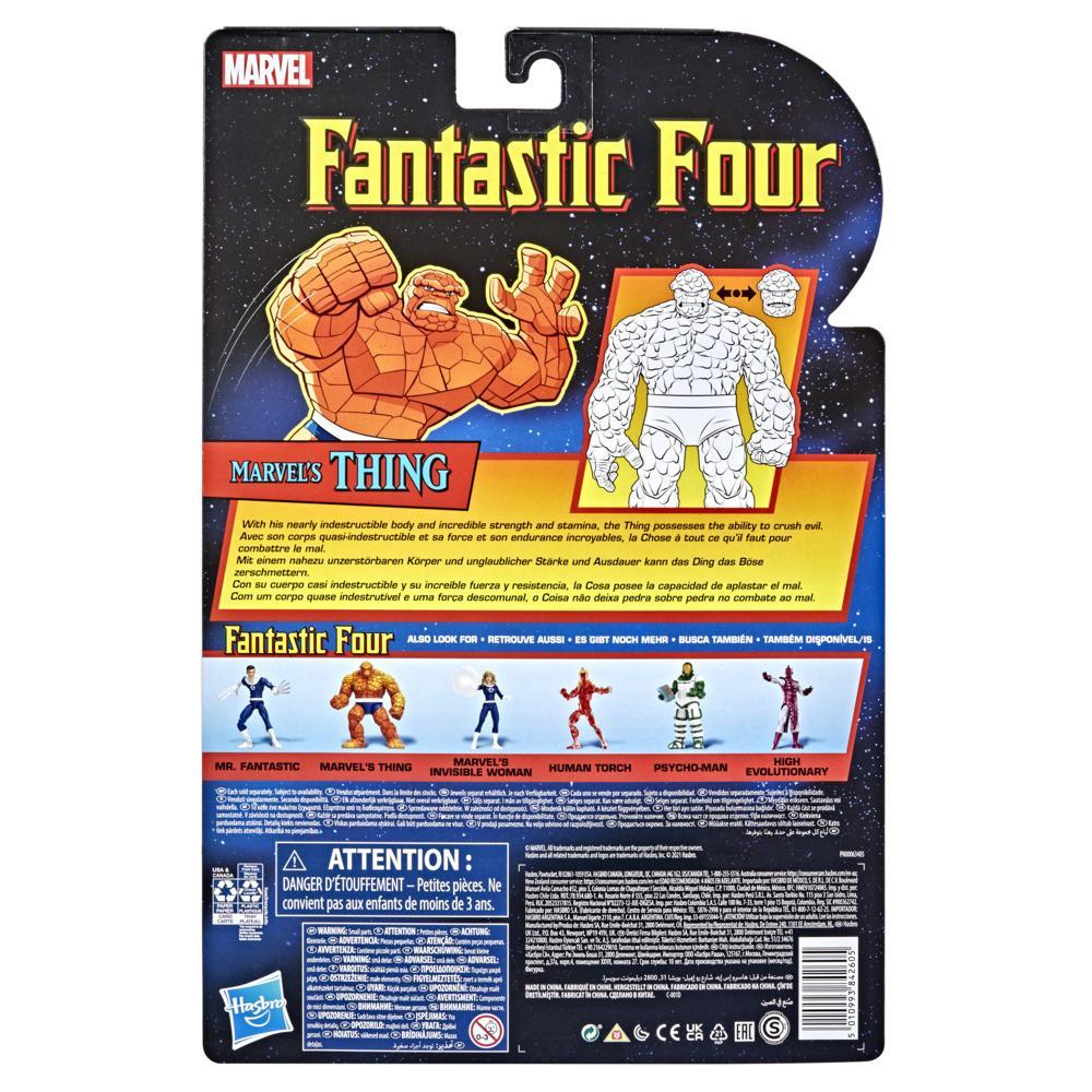 Marvel Legends Series Retro Fantastic Four The Thing 6in Premium Action Figure Toy