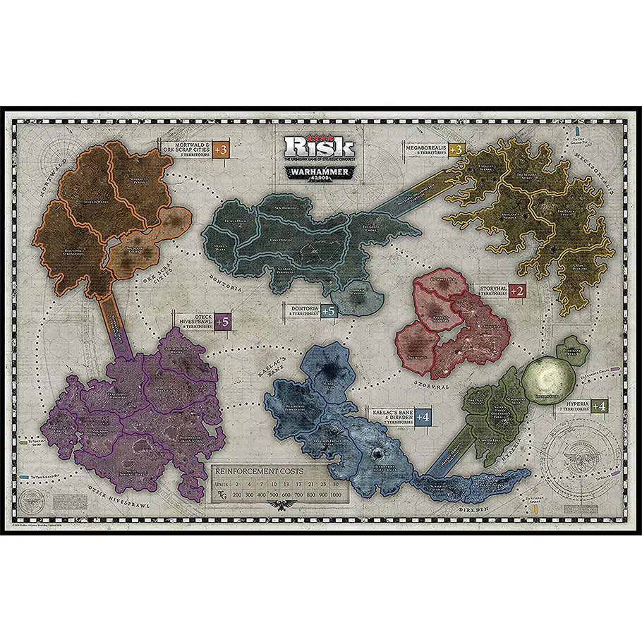 Profile of the risk warhammer 40,000 board for the game