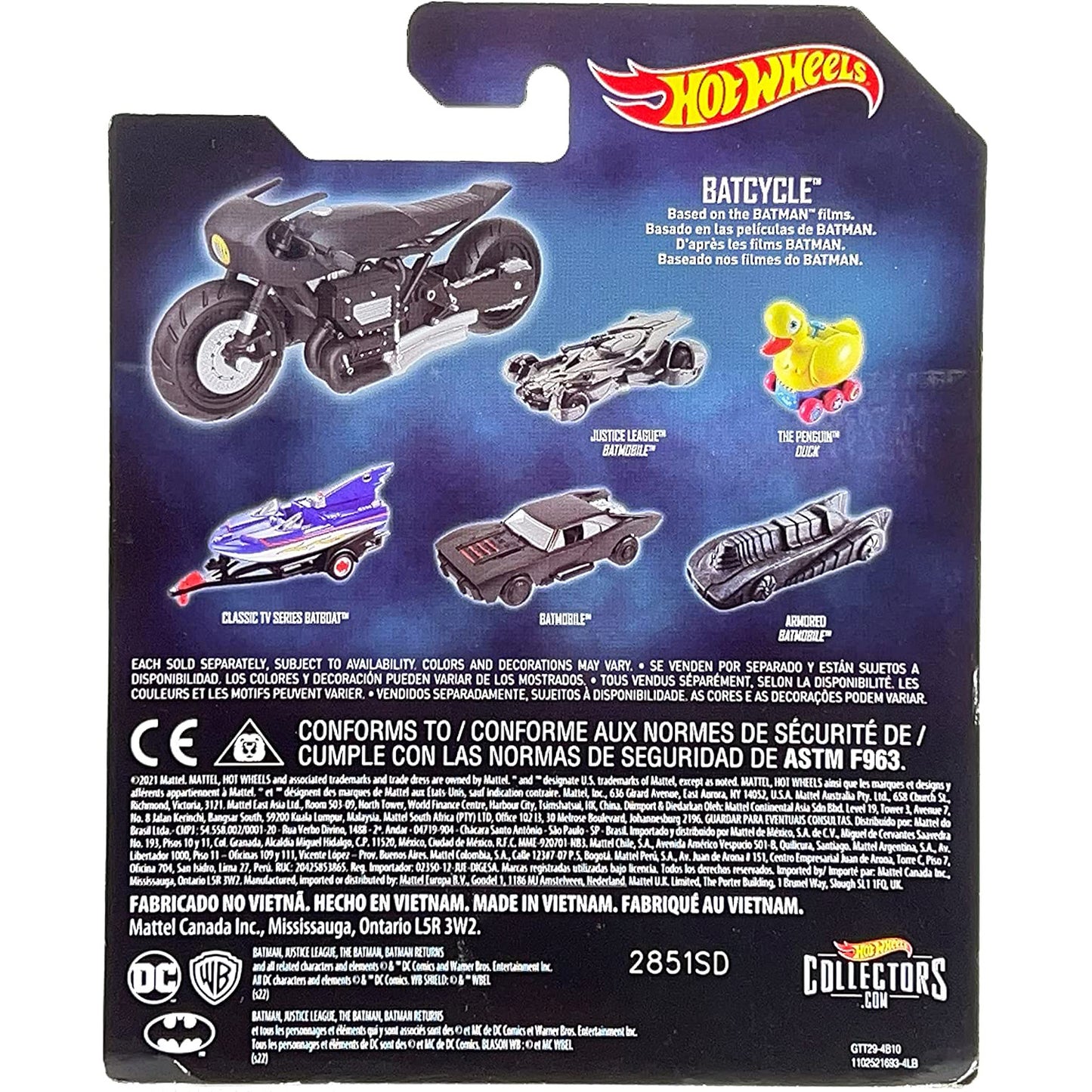 Hot Wheels The Batman: Batcycle: 1:50 Scale Diecast