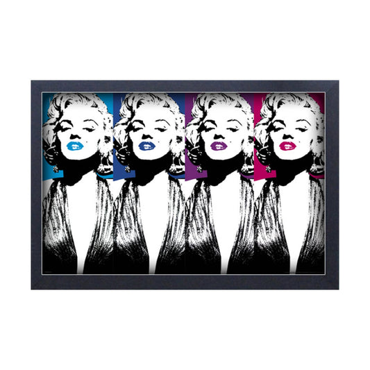 Marilyn Monroe - Color Lips 11" x 17" Framed Print Wall Art 