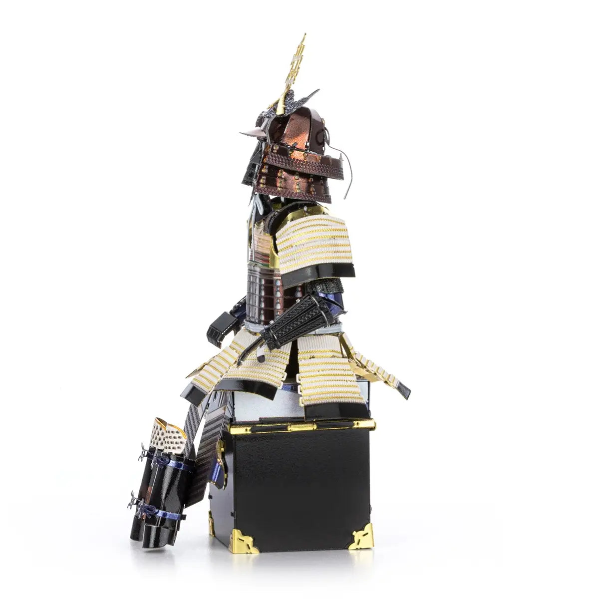 3D Metal Model Kit: 4in High Detail Japanese Samurai Armor (Naoe Kanetsugu) Side Profile