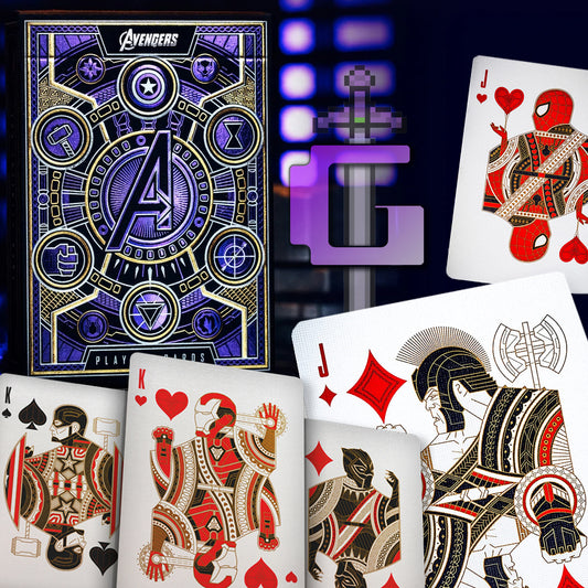 Bicycle Premium Playing Card Deck: Theory 11: Marvel Avengers Purple Theme