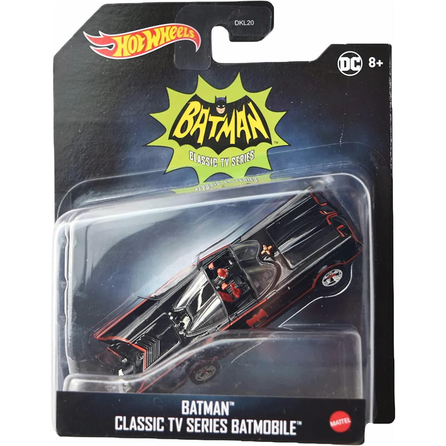 The Classic and Iconic Batmobile from the Original TV Series. Hotwheel 1/50 Scale Diecast Car
