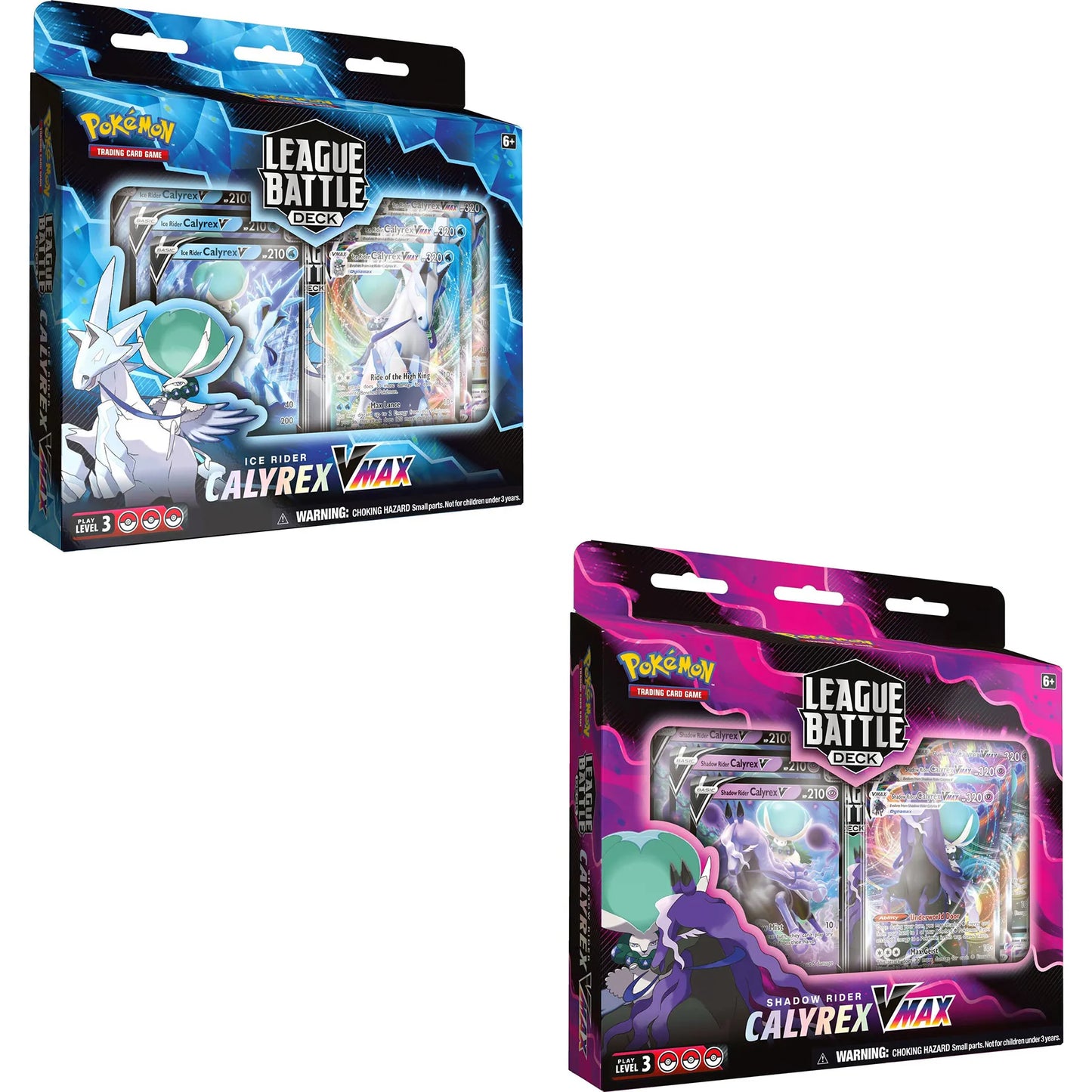 Pokemon Trading Card Game Box Sets League Battle Deck Featuring Shadow Rider Calyrex and Ice Rider Calyrex