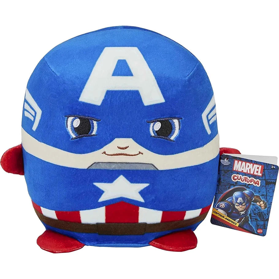 Marvels Cuutopia Captain America Super Hero 7" Plush Stuffed Animal