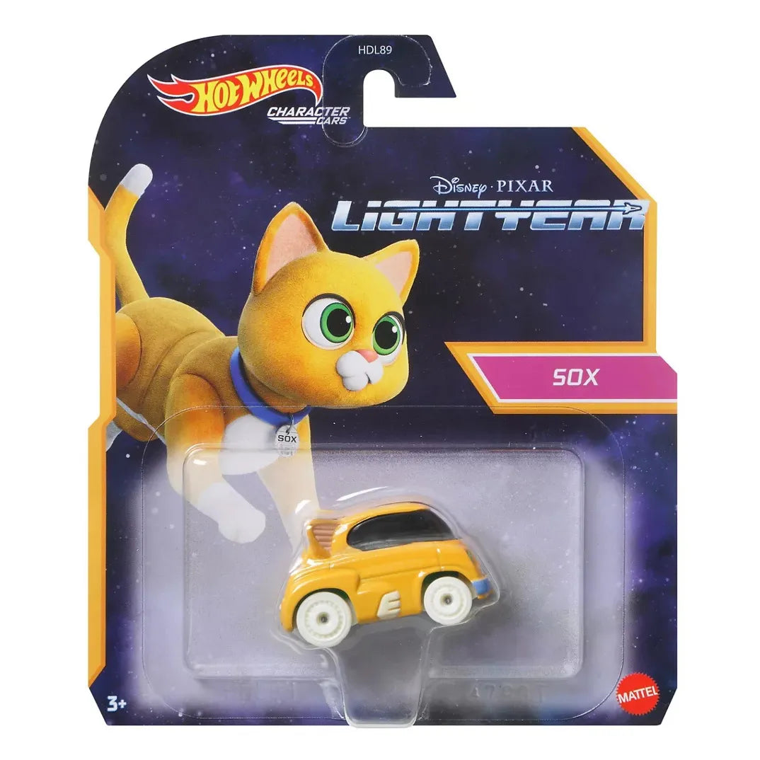 Disney Pixar Lightyear Official Hot Wheel Car Featuring Sox The Cat