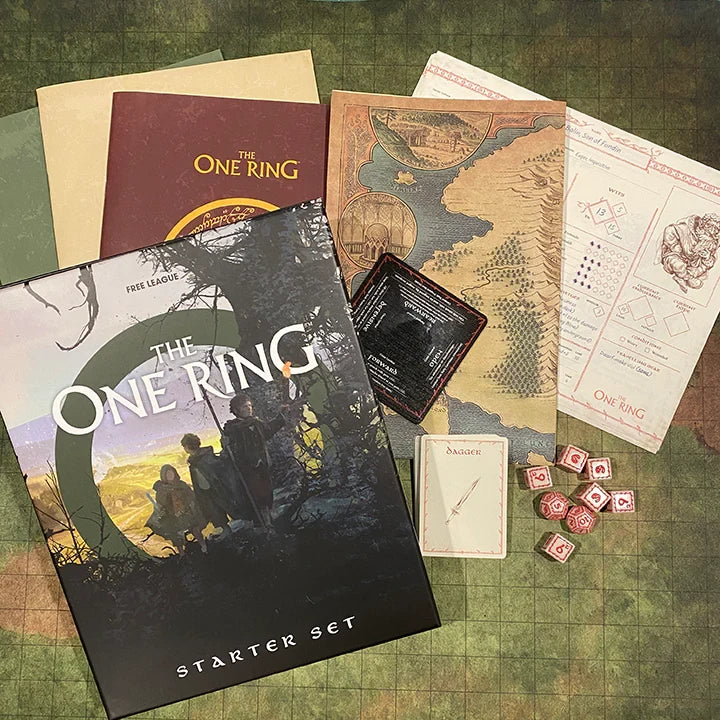 The One Ring Role Playing Starter Bundle: Boxed Set: A Middle-Earth Themed Campaign Out of Box