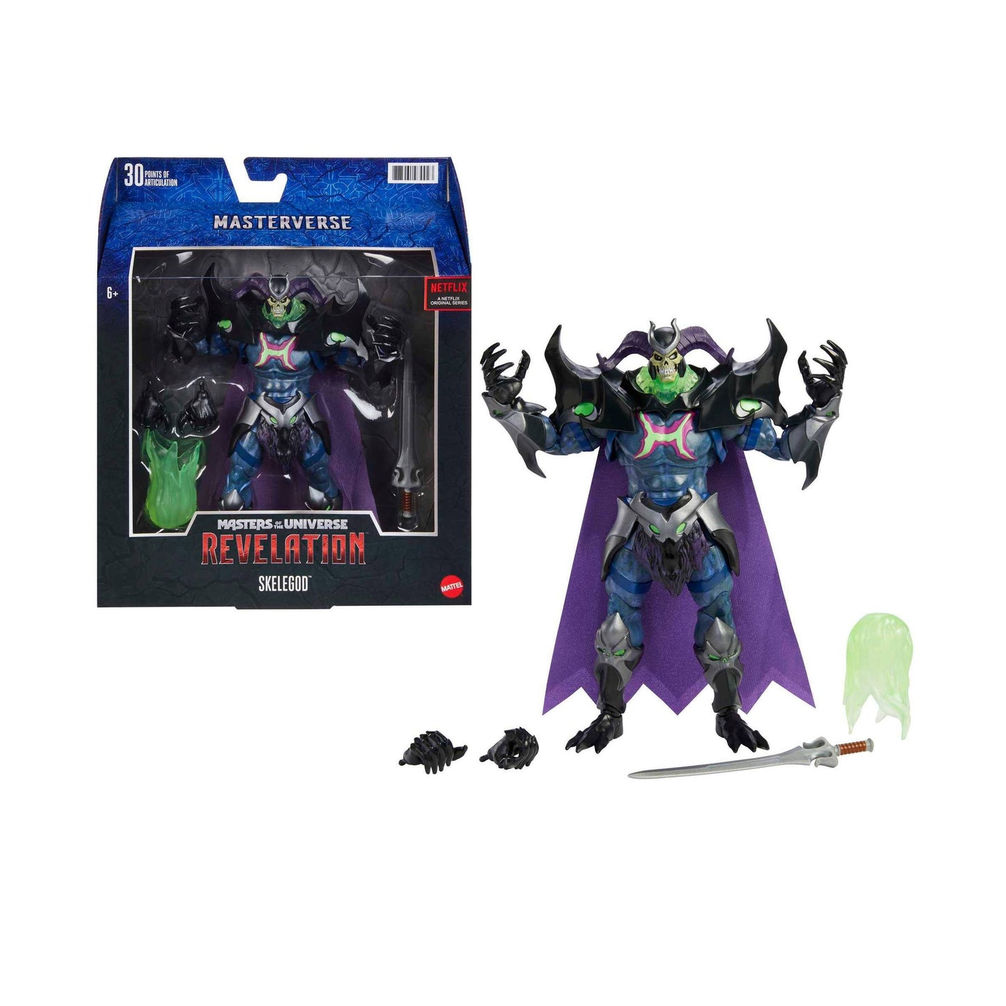 Masters of the Universe Masterverse Revelation Oversized Skelegod Skeletor Figure