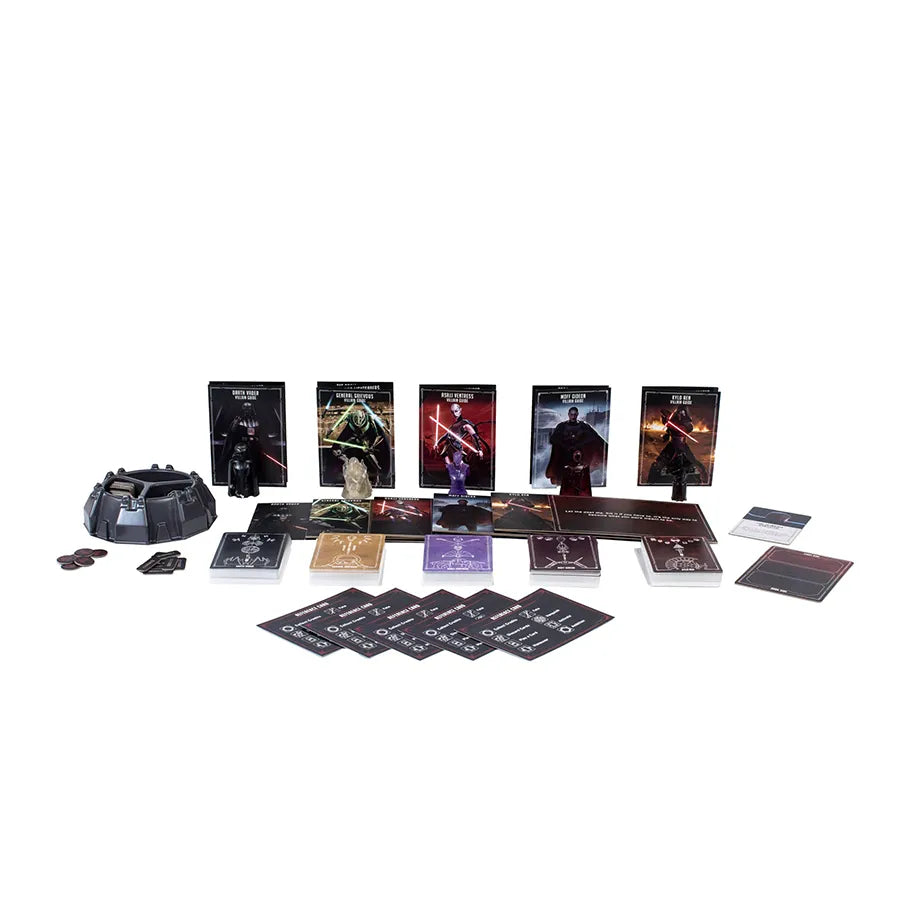Character cards and Dark Side Villians who are availble in the Star Wars Villanous Power of the Dark Side Official Board Game
