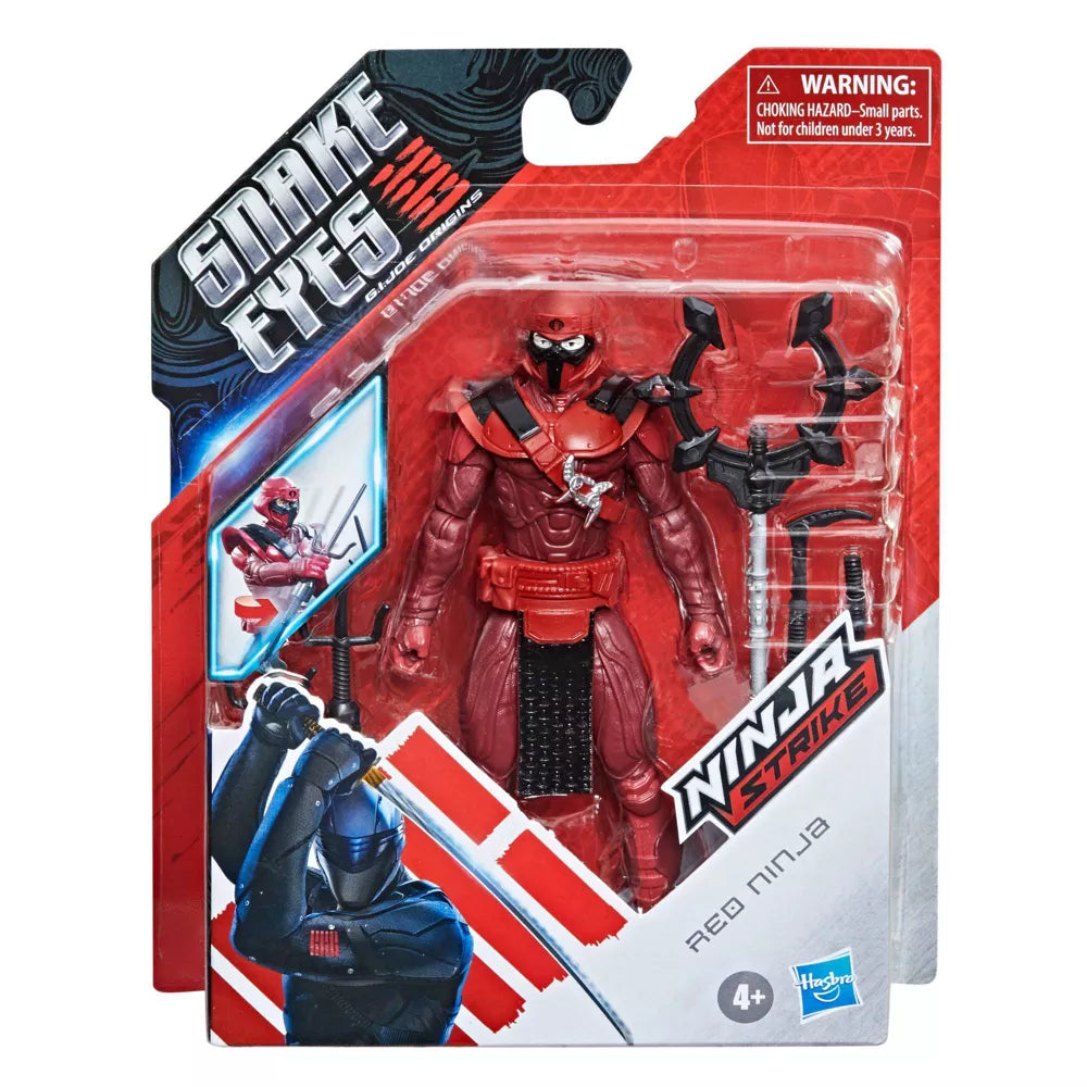 Snake Eyes G.I. Joe Origins Official Action Figure: 6in Ninja Strike Red Ninja