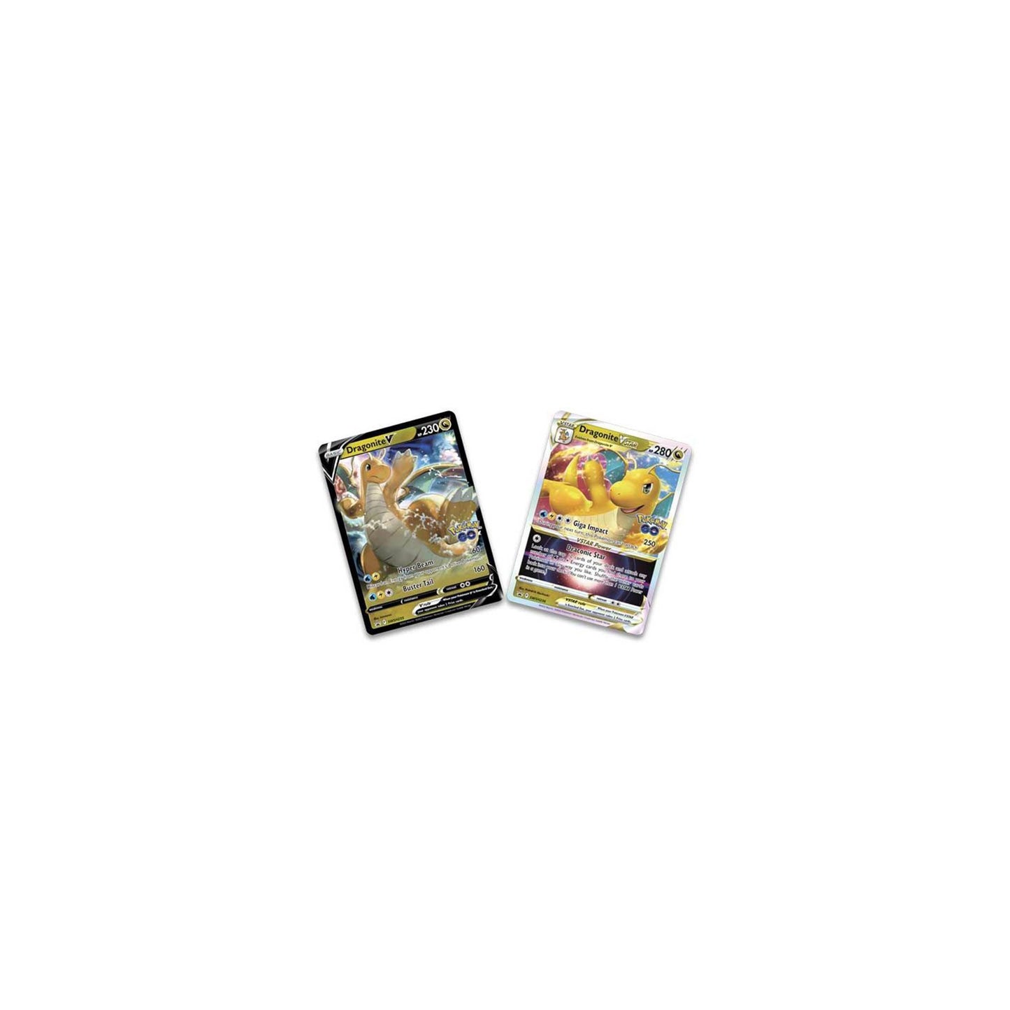 Pokemon GO: Dragonite VSTAR Collection: Boxed Set Dragonite V and Vstar cards