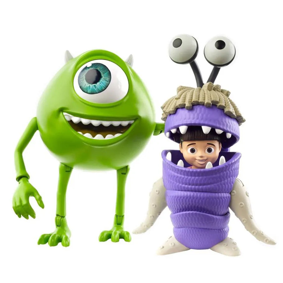 Mike Wazowski Standing Next to Boo Official Pixar Action Figures