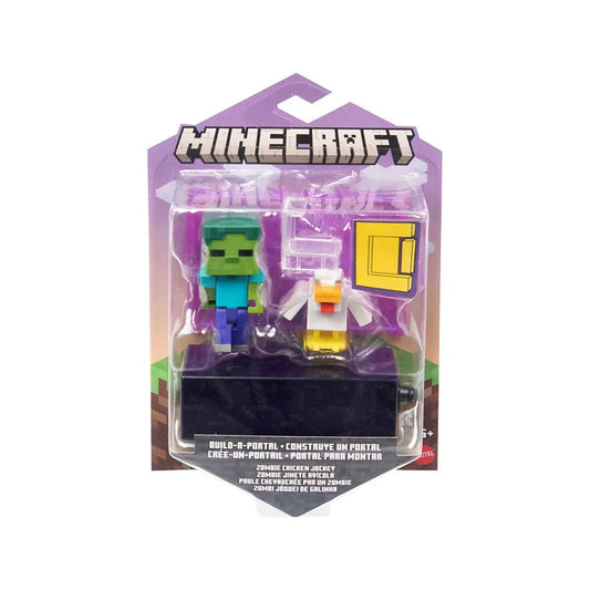 Minecraft Zombie Jockey w/ Chicken Action Figure in Blister Pack