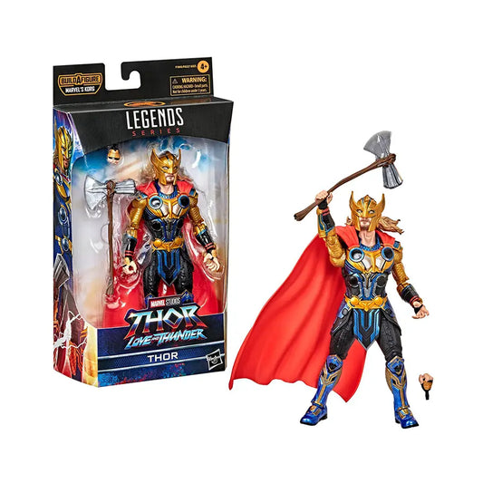 Marvel Thor Build A Figure 6" Action Figure with full box on display