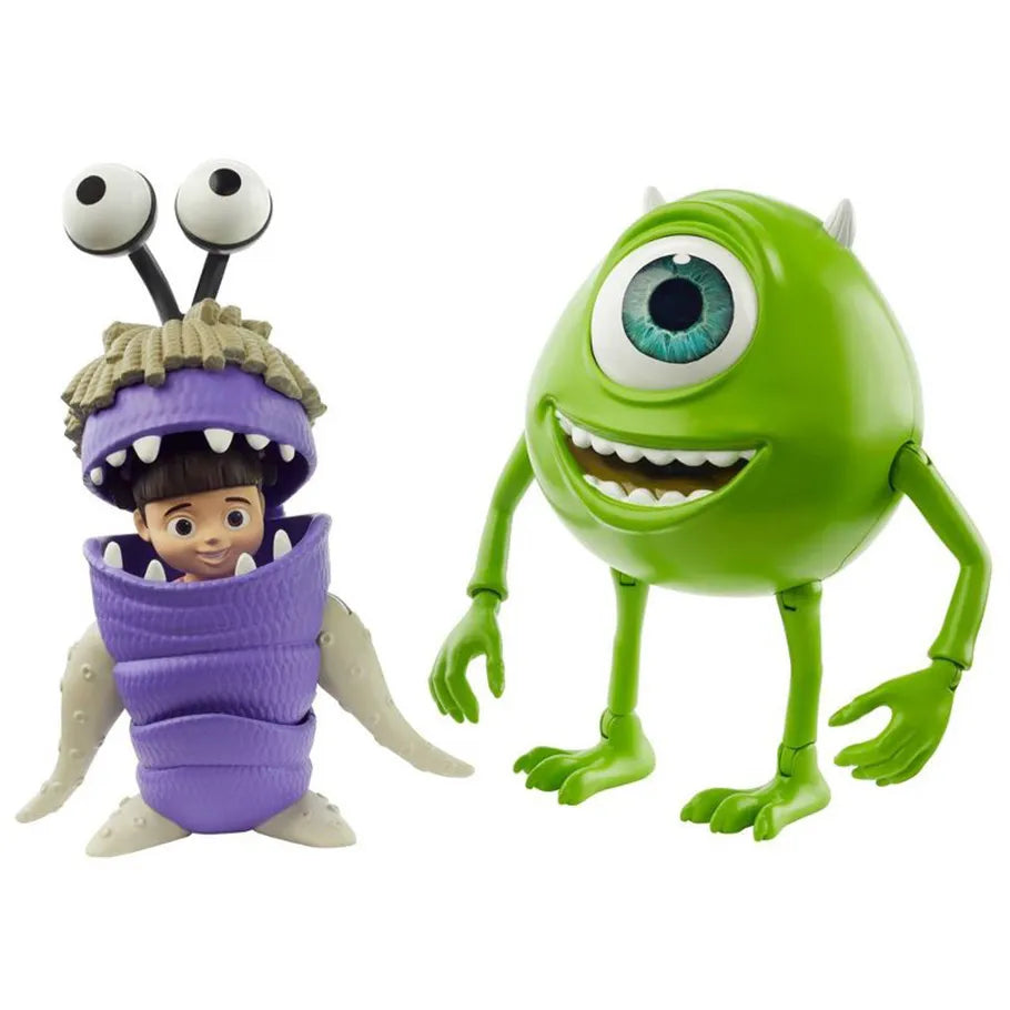 Mike Wazowski Standing Next to Boo Official Pixar Action Figures