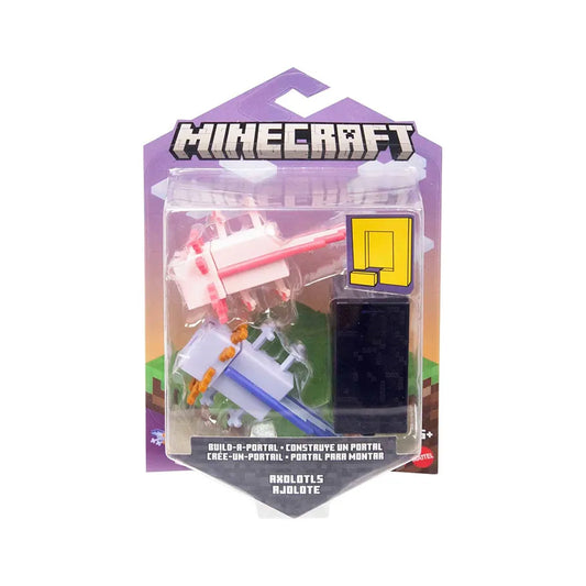 Minecraft Axolotls Action Figure Set in Blister Pack