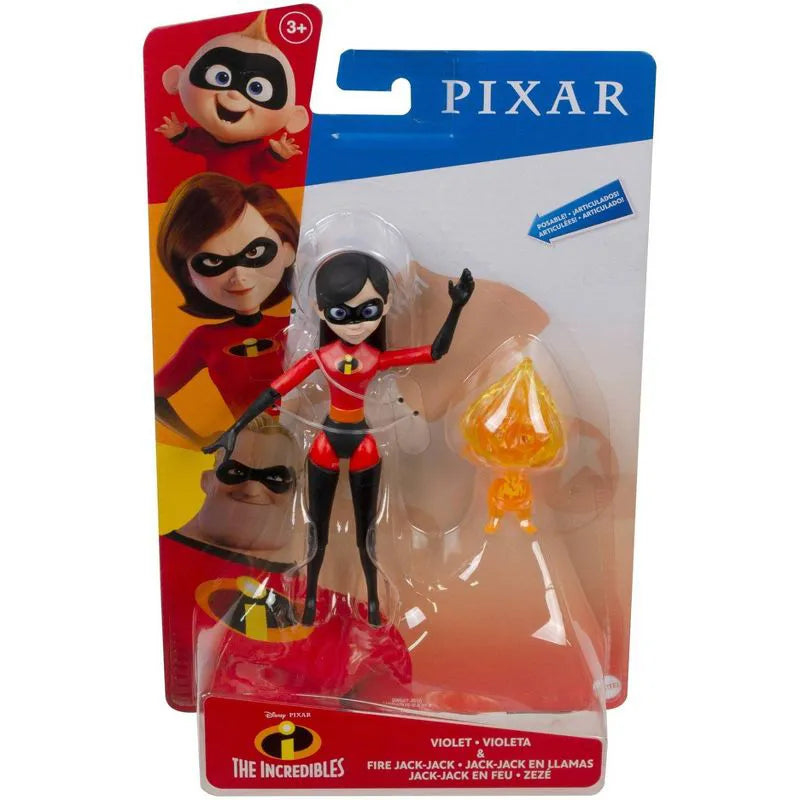 Disney Pixar The Incredibles: Violet and Fire Jack-Jack: 6" Action Figure In Original Packaging