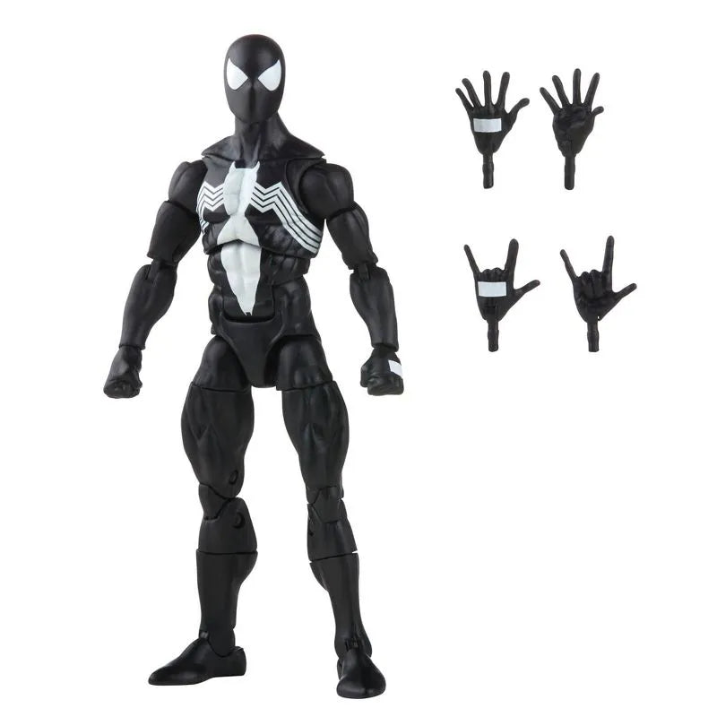 Marvel Legends Series Spider-Man Action Figure: 6-inch Symbiote Spider-Man Out of Box Displayed With Accessories