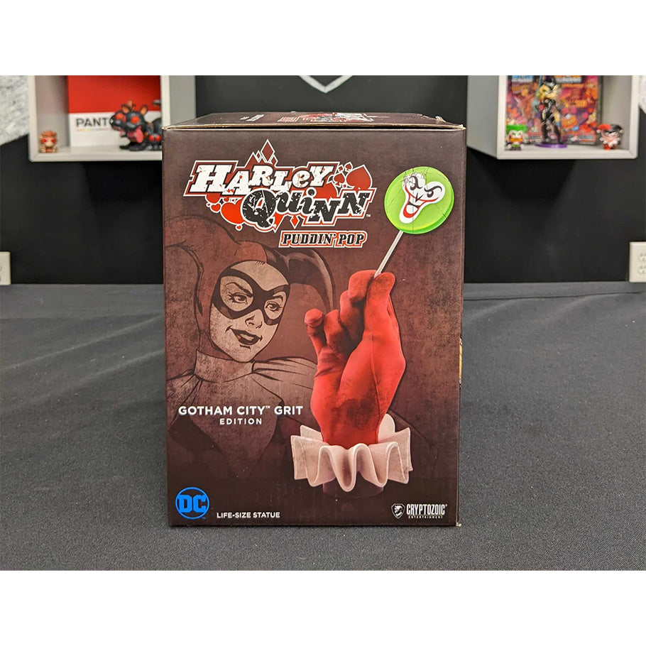 Harley Quinn Puddin' Pop Life Sized Hand Painted Statue by Cryptozoic in the original box