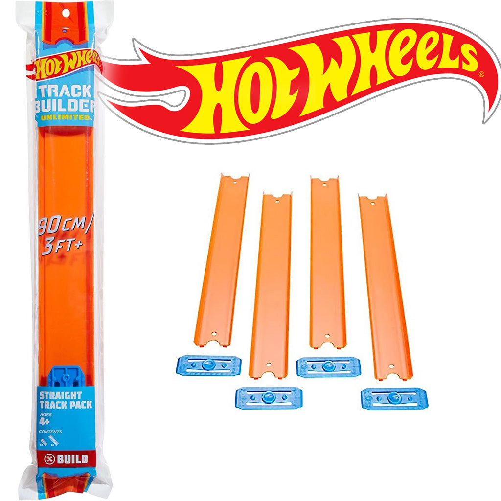 Hot Wheels Track Pack - Original Orange Straight Track - 3ft of Track