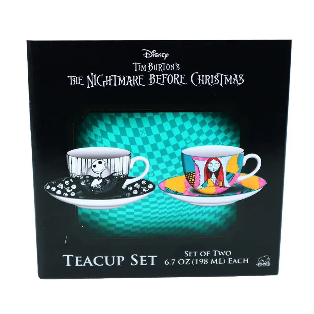 Tim Burton's The Nightmare Before Christmas Jack & Sally Tea Cup & Saucer Boxed Set: Box View