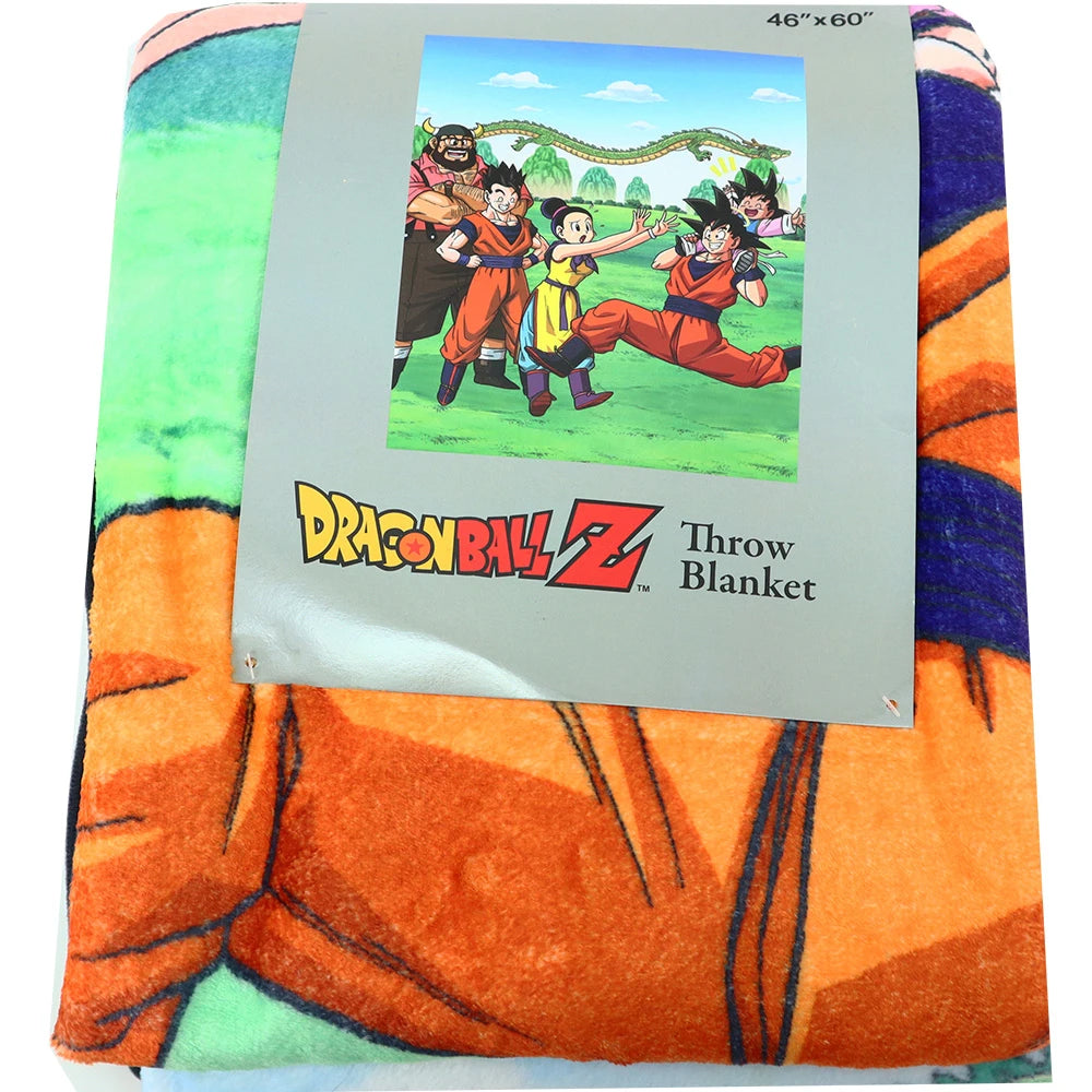 Dragon Ball Z Official Anime Throw Blanket: 60in x 46in Character Art