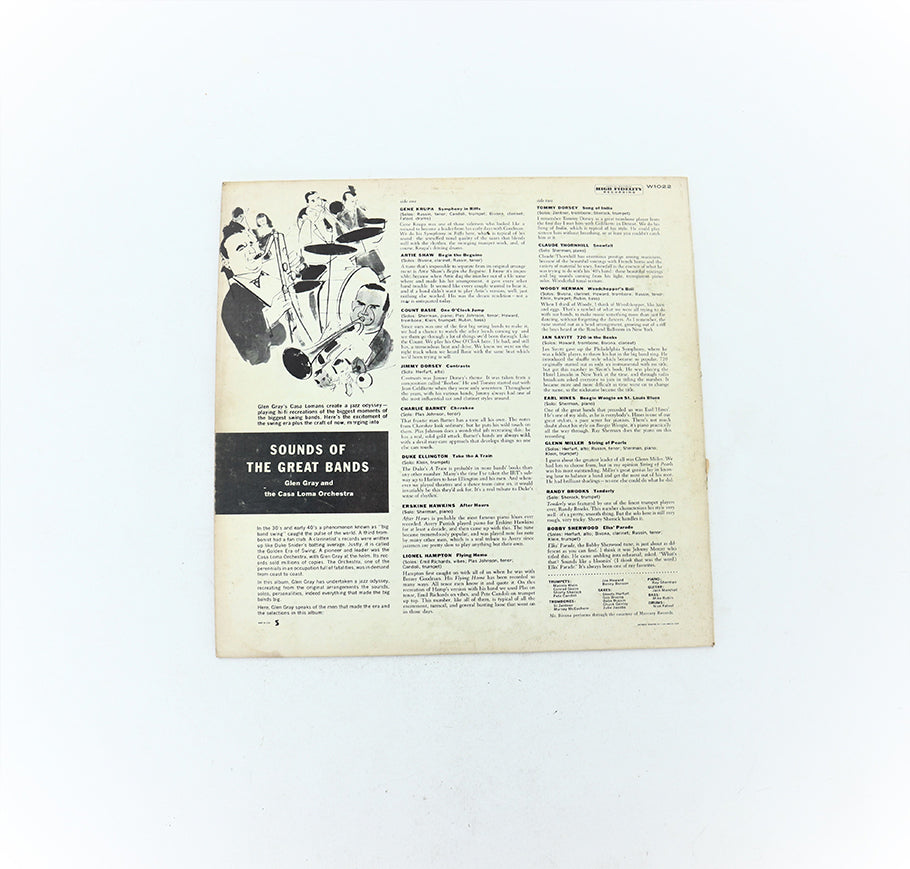Vintage 12-in Vinyl Record Sound of the Great Bands! Capitol Print Back View