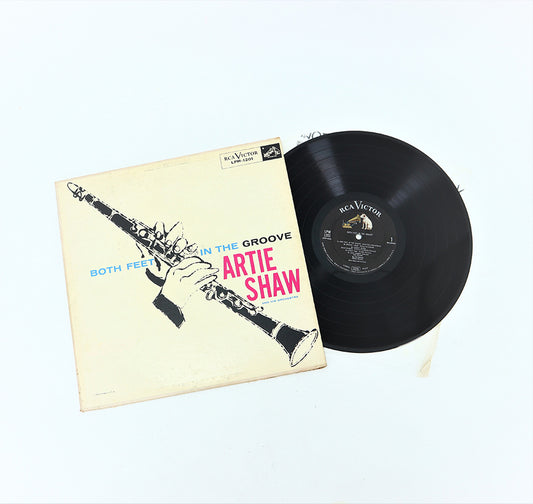Vintage 12-in Vinyl Record Artie Shaw and his Orchestra Both Feet in the Groove RCA Print Front View
