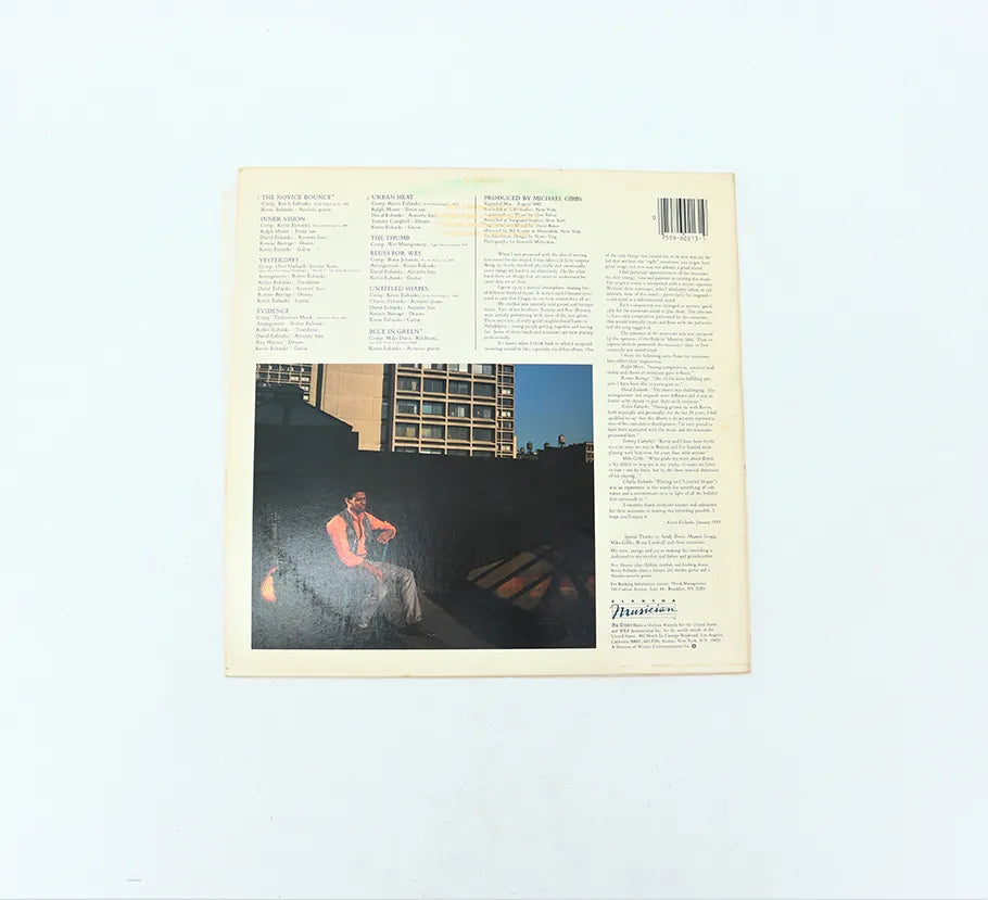 Vintage 12-in Vinyl Record Kevin Eubanks - Guitarist Elektra Print Back View