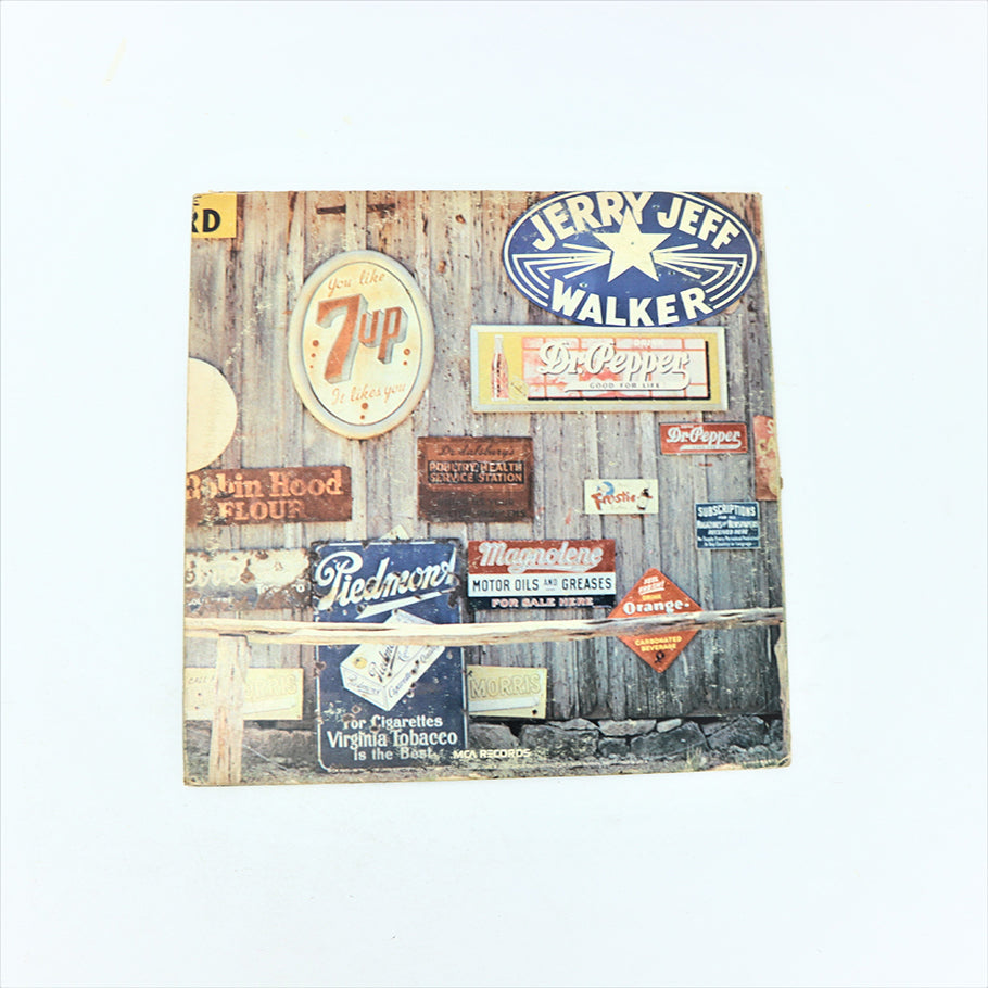 Vintage 12-in Vinyl Record Jerry Jeff Walker Viva Terlingua MCA Print Back View