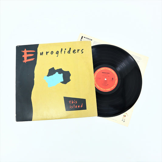 Vintage 12-in Vinyl Record Eurogliders This Island Columbia Print Front View