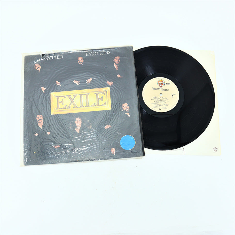 Vintage 12-in Vinyl Record Exile Mixed Emotions Warner Bros Print Front View