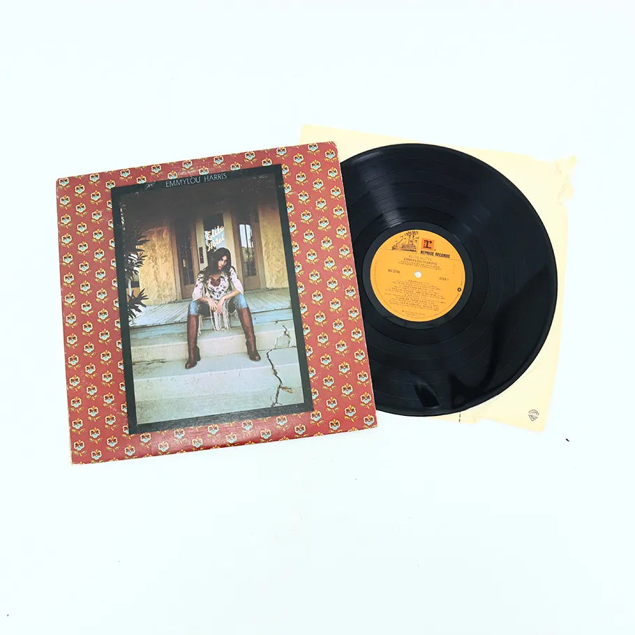 Vintage 12-in Vinyl Record Emmylou Harris Elite Hotel Reprise Print Front View