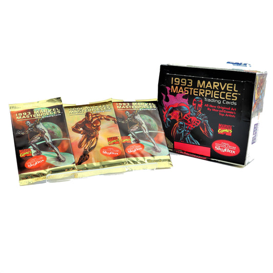 1993 Skybox Marvel Masterpieces Trading Card Packs (3 Pack Bundle)