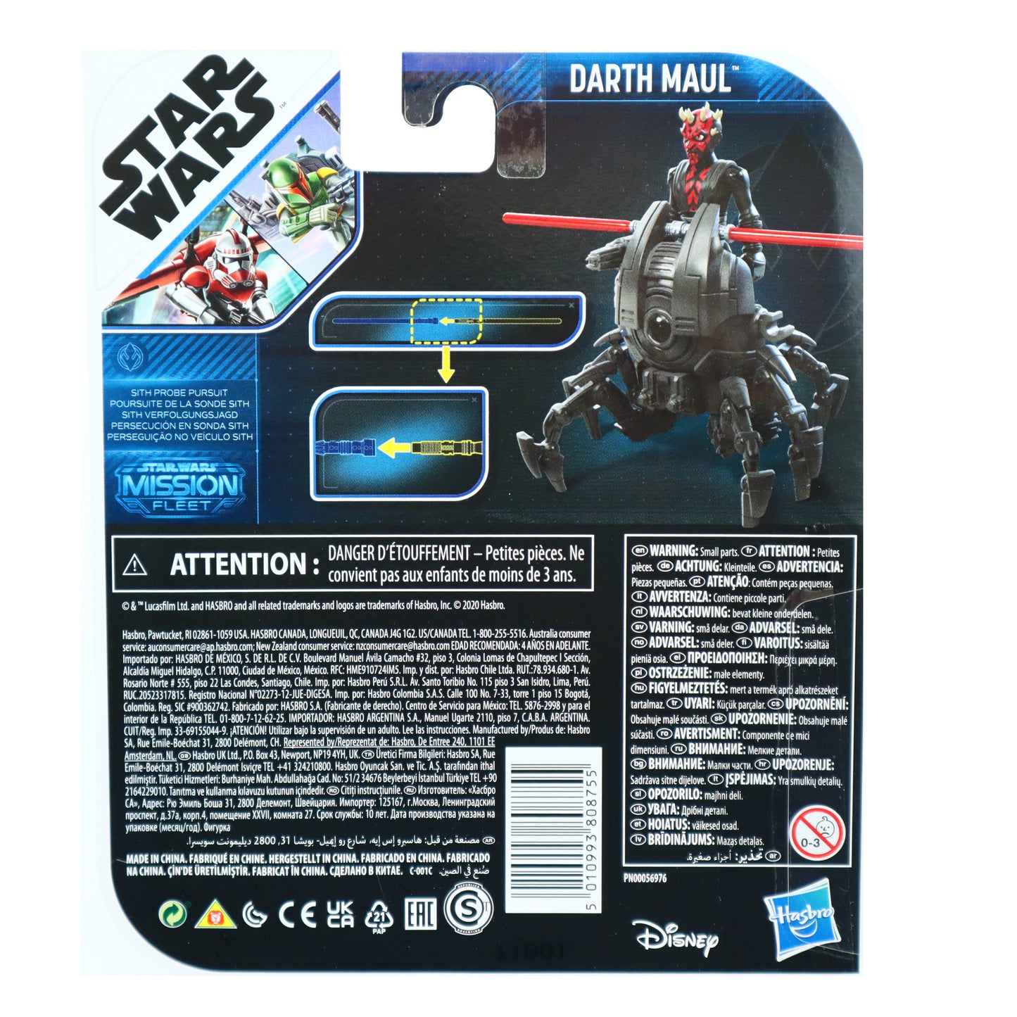 Star Wars Mission Fleet: Darth Maul Sith Probe Miniature Action Figure Set