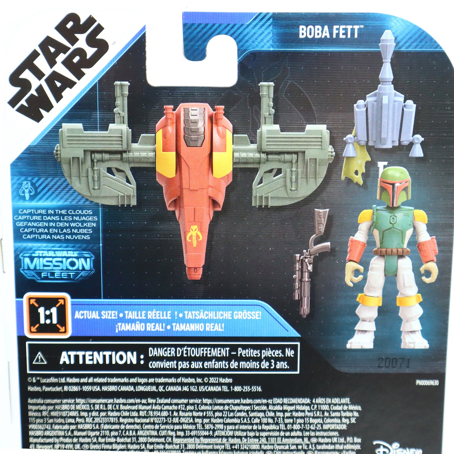 Star Wars Mission Fleet: Boba Fett Wing Suit Miniature Action Figure Set