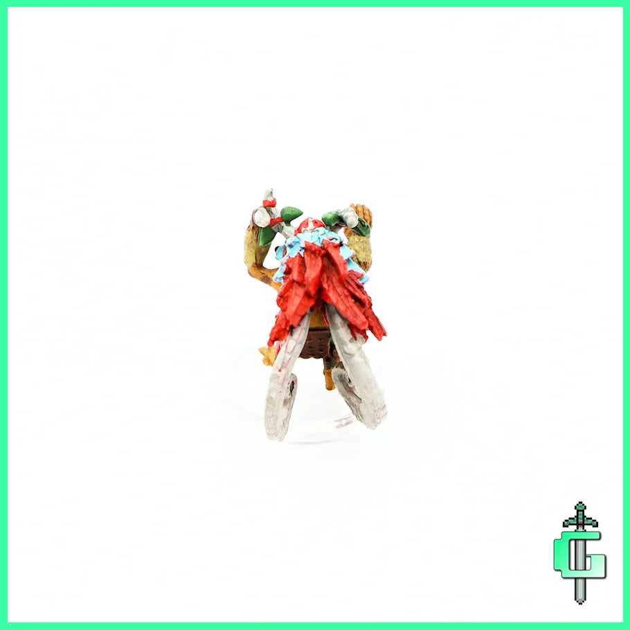 Back Profile of Dungeons and Dragons Icons of the Realms Grung Warband Handpainted Miniature: #5 Gold Grung Elite Warrior