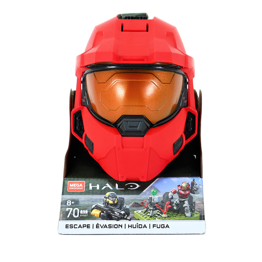 Halo Red Spartan Helm Escape Set by Mega Contrux Featuring 70 pieces
