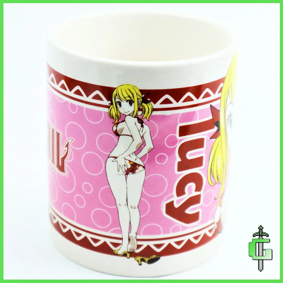 Rear profile of Official Fairy Tail Anime Character Lucy in a Swimsuit Ceramic Coffee Mug